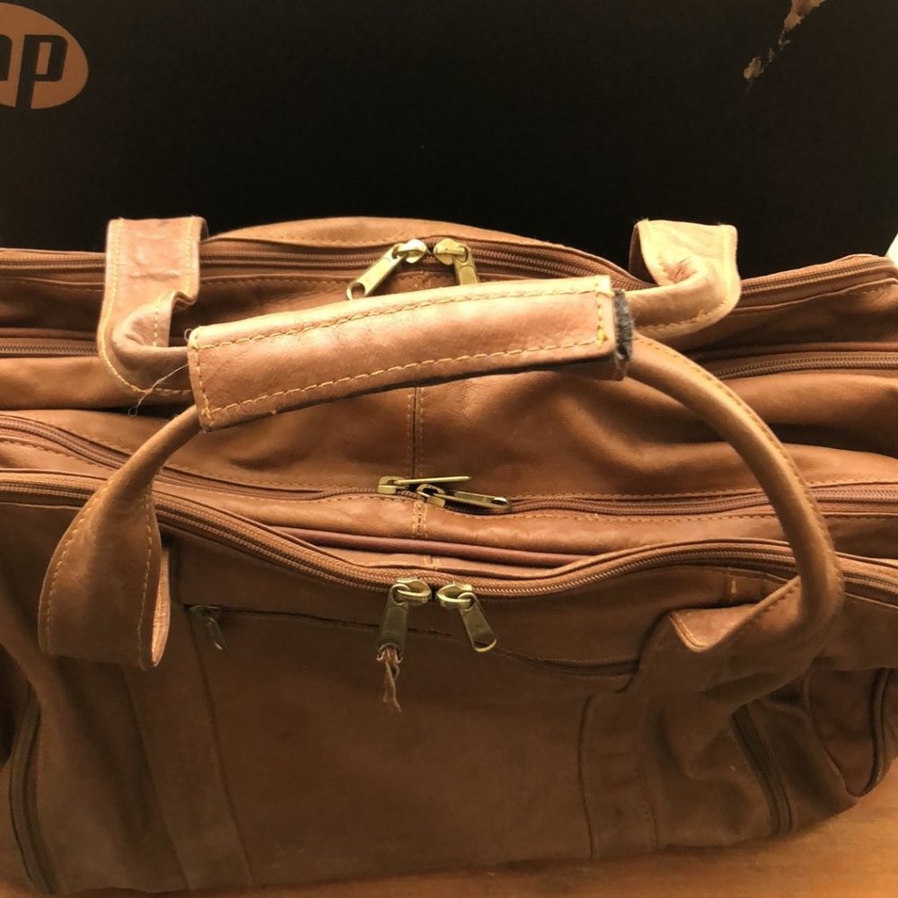 Leather Men’s Briefcase Bag in Brown